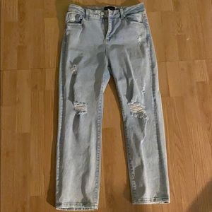 Kendall + Kylie ripped jeans